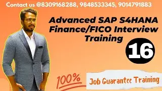 Advanced SAP S4HANA Finance Interview Training -16: SAP FICO Interview Preparation