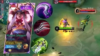FREYA VS KARRIE GOLD LANE! BEST BUILD FREYA TERSAKIT 2024! FREYA GAMEPLAY!  - Mobile Legends