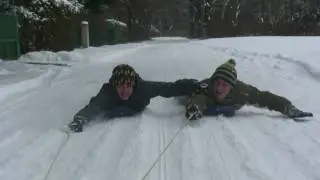 Snowboard Action am Baggersee Ingolstadt