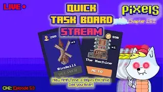 Live: Quick Task Board Stream! | Pixels
