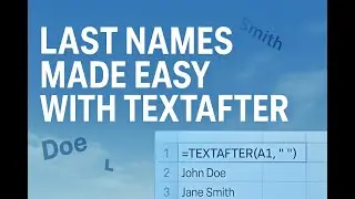 How Do I Pull Just Last Names In Excel?
