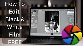 How to Edit Black and White negatives for free | Editing film in Darktable