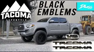 Black Tacoma Badges