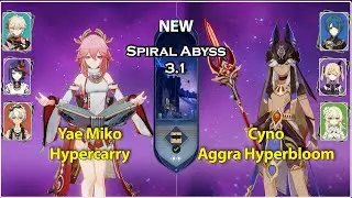 Yae Miko Hypercarry & Cyno Hyperbloom | Genshin Impact Spiral Abyss 3.1
