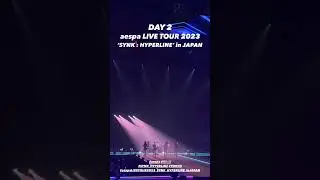 02.04.2023 aespa Insta Story update - 'SYNK HYPER LINE' in Tokyo