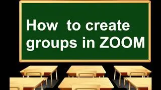 📚📚How to create groups in ZOOM 📚📚