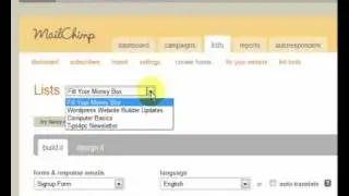 Mailchimp Tutorial - Create A List And Get Your Optin Form Code To Embed In A Website