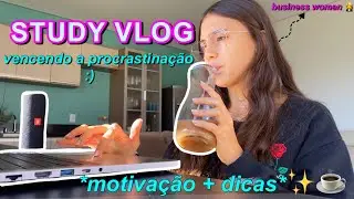 💘study vlog - como parar de procrastinar