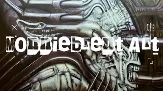My H.R.Giger Art Project (Part 6)Airbrushing  Giger's Necronom 1