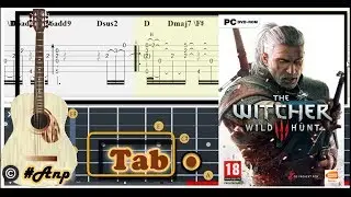 Guitar Tab - Silver For Monsters (The Witcher 3: Wild Hunt) OST Fingerstyle Tutorial Sheet  