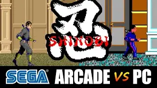 Shinobi - SEGA ARCADE vs PC: Arcade, PC DOS