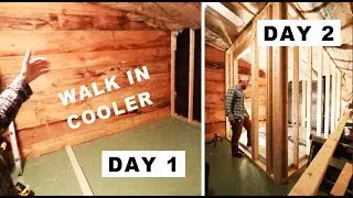 Walk In COOLER BUILD (Day 1 & 2)