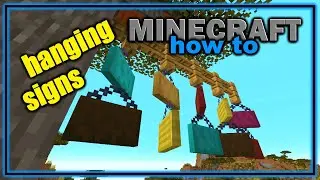 How to Craft and Use Hanging Signs in Minecraft! (1.20+) | Easy Minecraft Tutorial