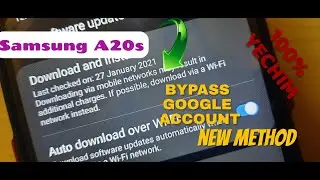 SAMSUNG A20S FRP BYPASS SAMSUNG A20S FRP UNLOCK GOOGLE LOCK REMOVE SAMSUNG A20S SM-A207Junuary 2021