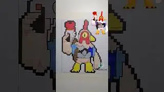 Как нарисовать ЦЫПЛЁНОК РИКО по клеточкам Бравл Старс (brawl stars) 