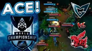 Lvl 1 Ace in Worlds 2014! - Samsung White vs Ahq e-Sports Club Season 4