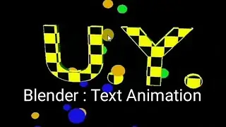Blender : Text Intro Animation