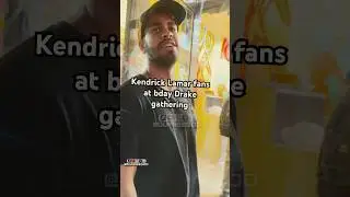 Kendrick Lamar fans at Drake gathering #dupreegod #kendricklamar #drakebday #drake #hiphop