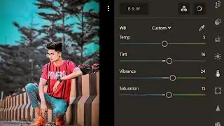 Blue and black effect Lightroom mobile photo editing// Lightroom editing// preset download free//