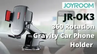 Joyroom JR-OK3 360° Rotation Gravity Car Phone Holder Stand for Smartphone