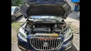Installation of hood shock absorbers Lifan X60