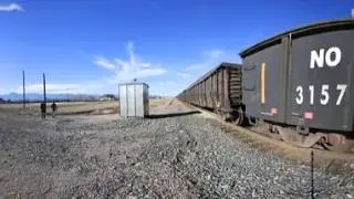 Nikon Keymission 360 freight train passing by (4K)