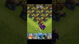 400 Air defence vs 1000 super pekka // clash of clans // 