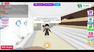 Adopt Me Green Butterfly Giveaway! First Video♥