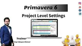 How to Set Primavera p6 Project Details Settings | Project Planning Control