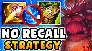ORNN JUNGLE BUT I'M NOT ALLOWED TO RECALL AND I GANK NONSTOP STRATEGY (OVER 9500 HEALTH + MOST DMG)