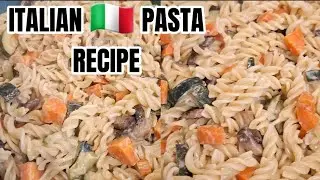 Creamy White Sauce Pasta Recipe | PASTA CON FUNGHI, ZUCCHINA E CAROTE | COOKMAS DAY 2 #vlogmas2024