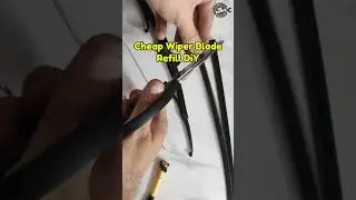 Easy and Cheap Wiper Blade Refill #shorts #wiperblade #casco #bosch #cardiy #carhacks #cartips