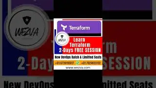 DevOps Architect Program : 2-DAYS FREE & LIVE Terraform Sessions @WezvaTech #reels  Call-7829633132