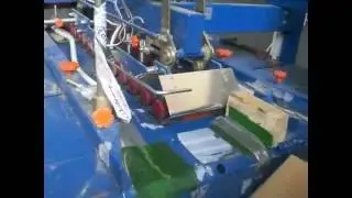 Склейка маленьких коробок на полуавтомате СГ-2