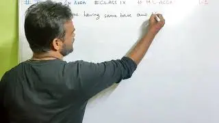 Theorems on area Class 9 ICSE || M l Aggarwal || Explanation of the Theorems on Area || Area theorem