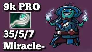 Dota 2 - Miracle Storm Spirit 9k 35 Kills Highlights - Dota 2 Leaderboards 2016 1080p60fps