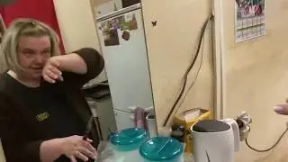 Экзекуция над рыбой. Пошла в душ, намылилась и кончилась вода 🚿!!!!