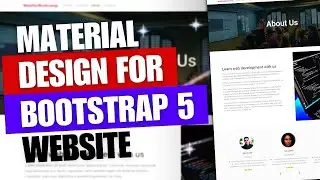 Responsive website with Material Design for Bootstrap | PART 3