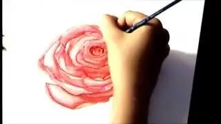 Speedpaint- The Rose Watercolor Painting