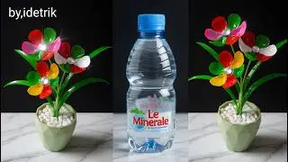 Plastic Bottle Craft || plastic bottle recycle ideas, || Ide kreatif Bunga dari Botol Bekas