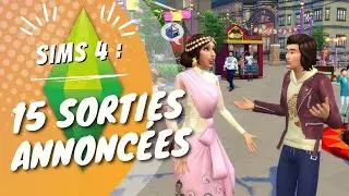 Officiel : 15 sorties annoncées pour les sims 4 😍