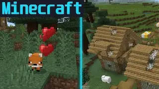 ПУТЕШЕСТВИЕ! Нашли ДЕРЕВНЮ и покормили ЛИСИЧЕК! ВЫЖИВАНИЕ с ПОДРУГОЙ в Minecraft!