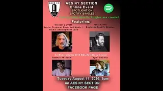 AES NY Section Spotify Single's ftr. William Garrett and Jack Mason from August 2020 Facebook Live