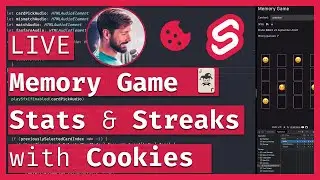High Scores & Streaks with COOKIES 🍪 Memory Game Part 4 🔴 LIVE Coding & Chill