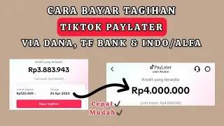 TERBARU‼️ CARA BAYAR TAGIHAN TIKTOK PAYLATER VIA DANA, TF BANK & INDO/ALFA MART #tiktokpaylater
