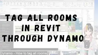 Tag all rooms in view -  Revit Dynamo beginner tutorial