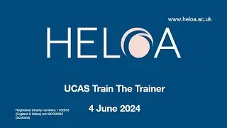 UCAS Train the Trainer - June 024