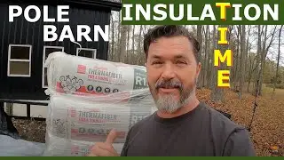 A day at a time in the pole barn & in life. Mineral Wool Insulation.