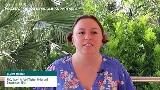 Voices of our #AfriFOODlinks partners featuring Bianca Minotti