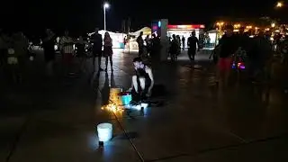 Amazing Drummer Street Performer in Spalato